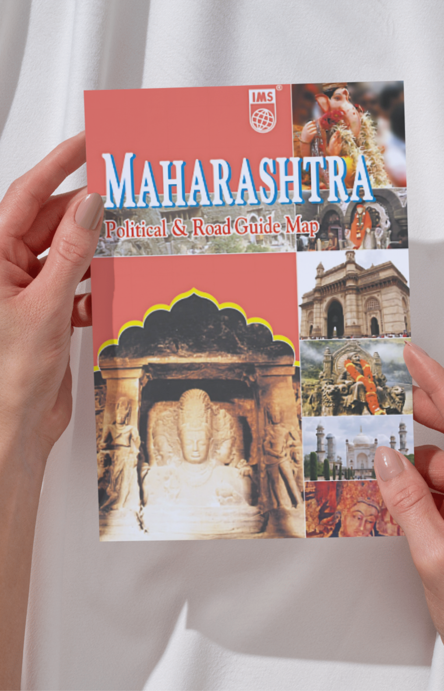 Political & Tourist Road Guide Map Maharastra