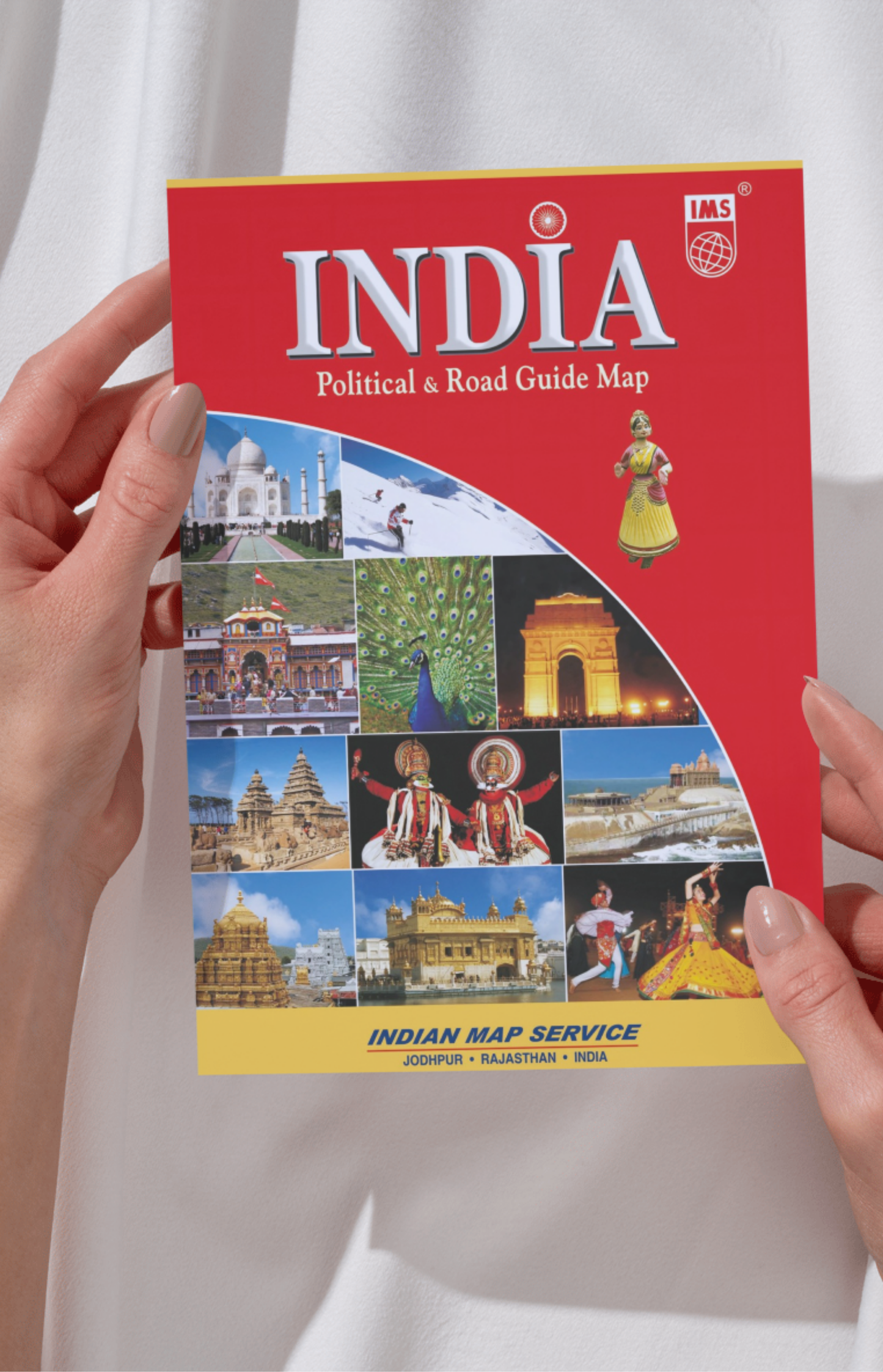 Political & Tourist Road Guide Map India