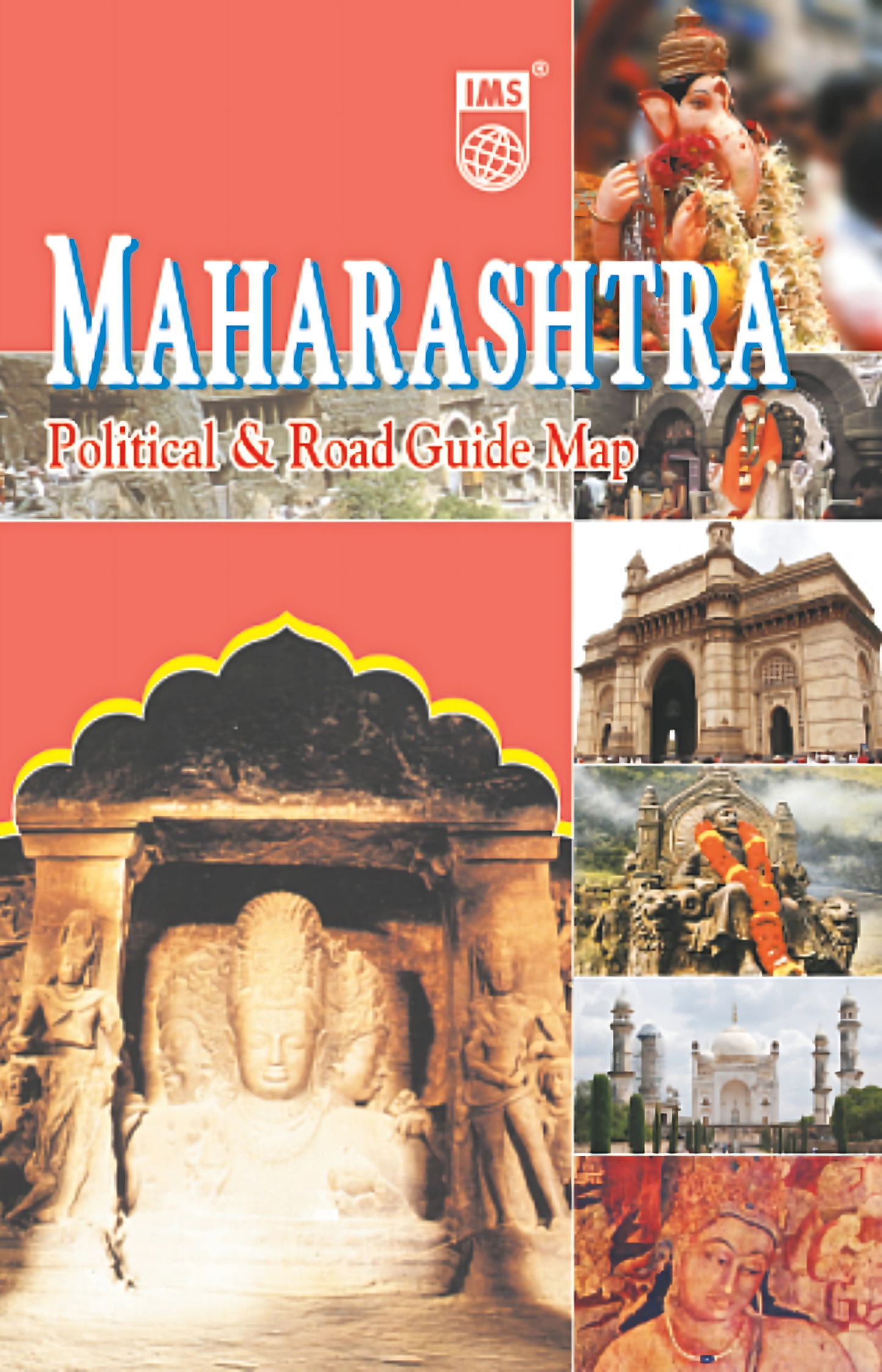 Political & Tourist Road Guide Map Maharastra