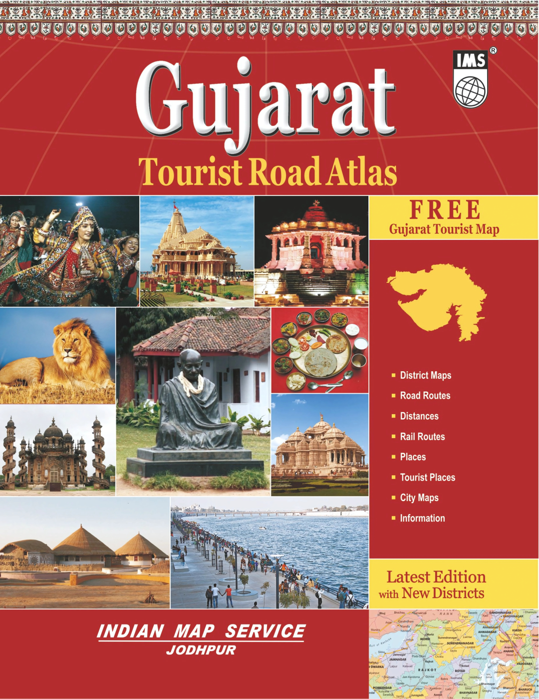 State Tourist Road Atlas Gujarat