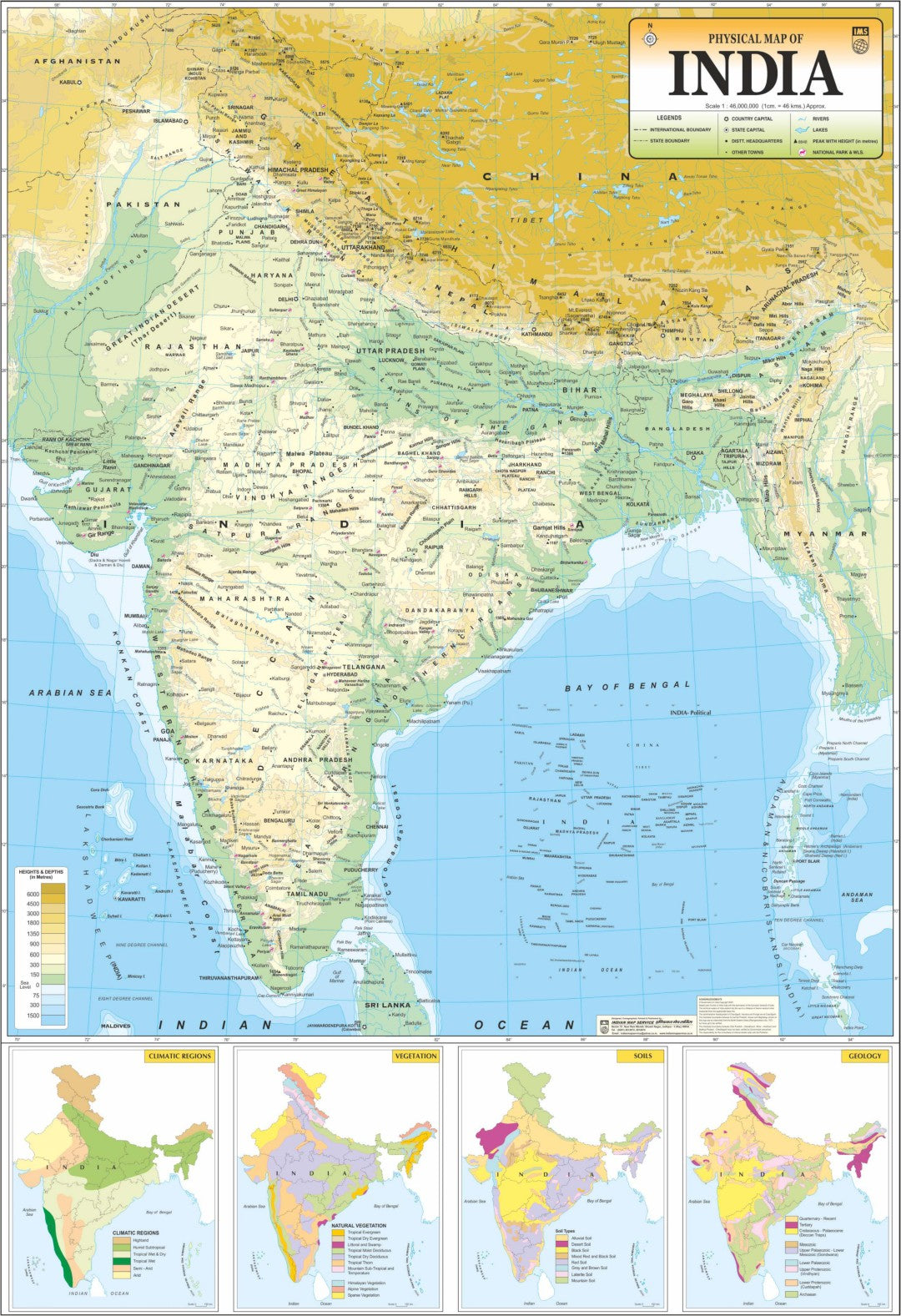 Indian Physical Map